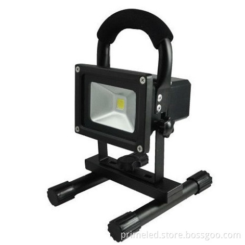Black 10w 4400mah Portable Led Flood Light